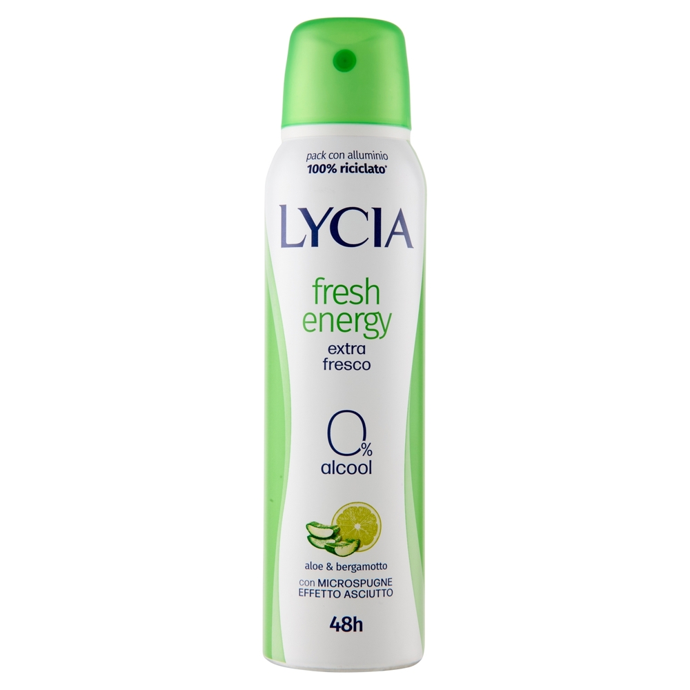 Lycia fresh energy aloe & bergamotto deo spray 150 ml